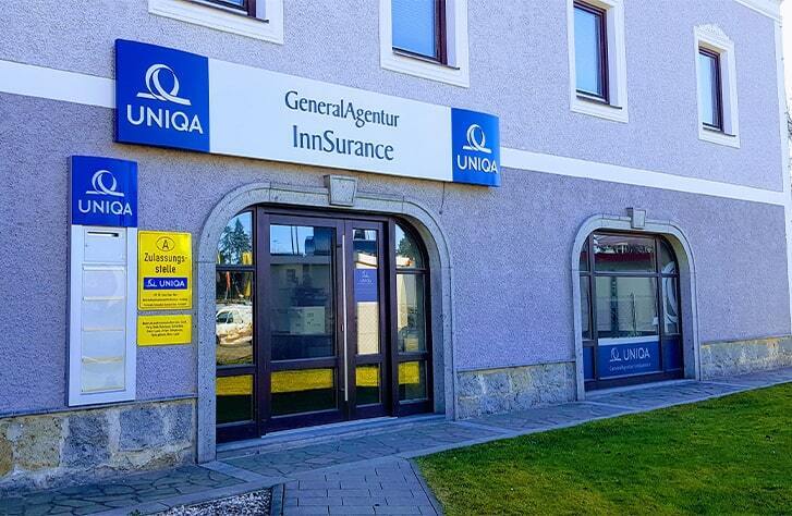 Der Standort der UNIQA Generalagentur Innsurance von außen.